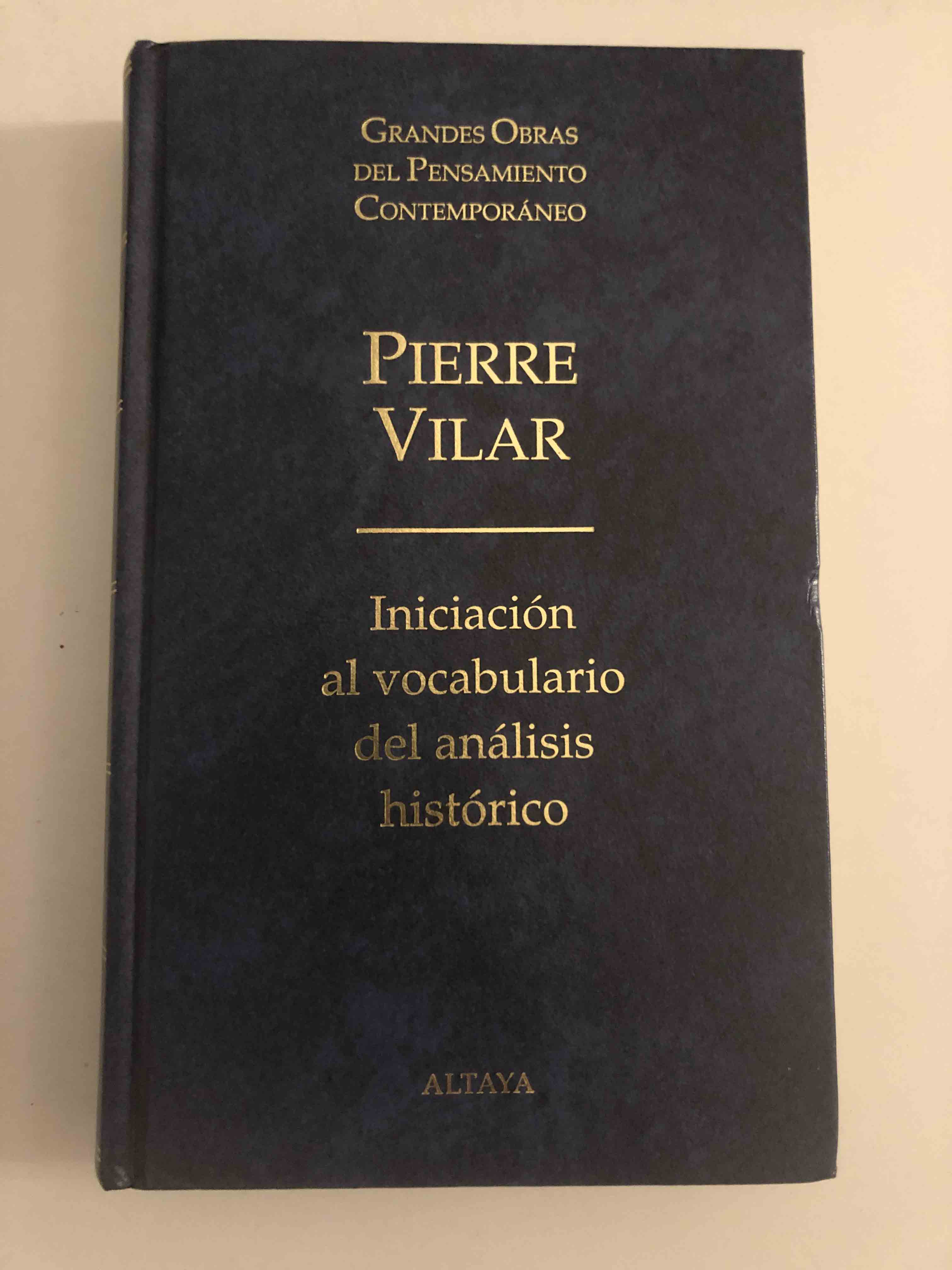 Iniciación al vocabulario del análisis histórico