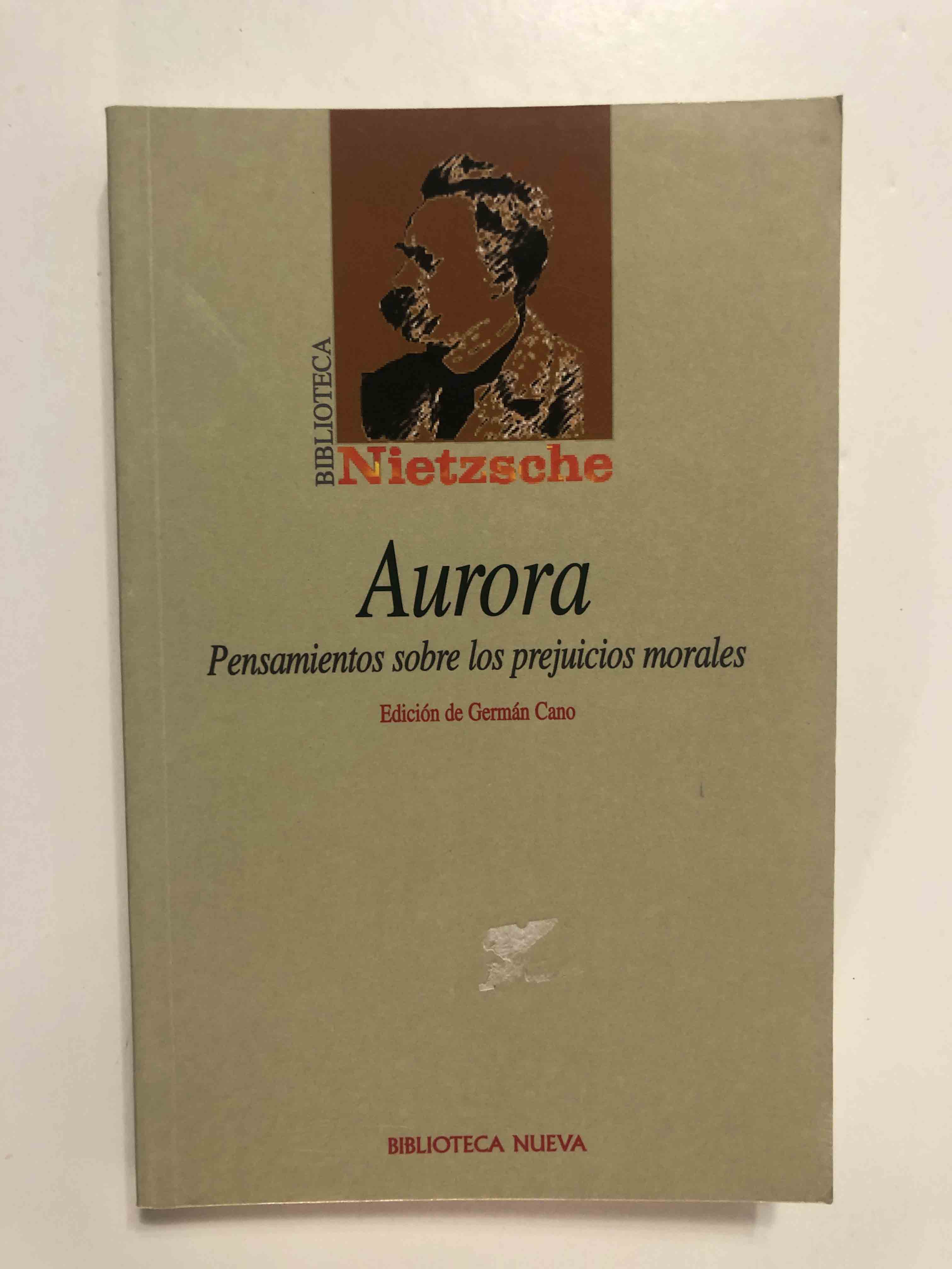 Aurora: pensamientos sobre los prejuicios morales